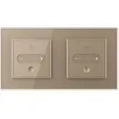 Livolo | Goud | SR+SR | Slide-Dimmer | Wisselschakelaar | Smart Home -