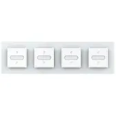 Livolo | Wit | SR+SR+SR+SR | Slide-Dimmer | Wisselschakelaar | Smart