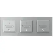 Livolo | Grijs | SR+SR+SR | Slide-Dimmer | Wisselschakelaar | Smart