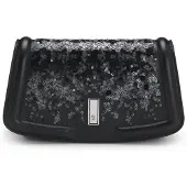 BOSS Leren clutch Ariell met pailletten