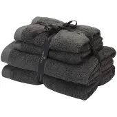 Aquanova Handdoekenset Rio Dark Grey (4-delig)