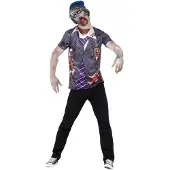 Vegaoo Zombie schooljongen Halloween kostuum voor heren - Verkleedkleding - Medium