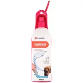 Flamingo waterfles / drinkfles voor honden fushia 750 ml met haak