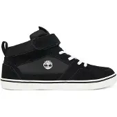 Timberland Stone Jump Mid Hook & Loop Sneaker Black Suede Size: 22 | Shoes Outlet | kids | Zwart