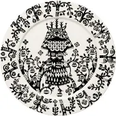 Iittala Taika bord ø 27 cm porselein zwart wit