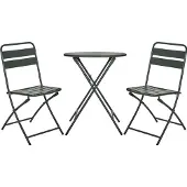 House Doctor Helo caféset met 2 stoelen Groen
