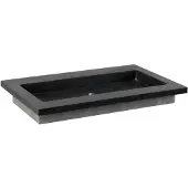 Forzalaqua Nova wastafel 60x50cm met kraangat graniet gezoet