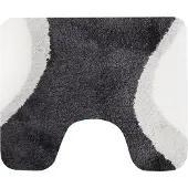 Metz Toiletmat 60x50cm grijs Grijs Microfiber Badkamermat