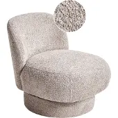 Beliani AYLO - Fauteuil - Taupe - Bouclé
