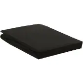 Ambiante Cotton Uni hoeslaken - Tweepersoons - Black