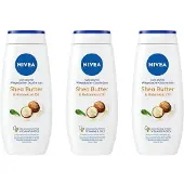 Nivea Douchegel Shea Butter & Botanical Oil - Voordeelverpakking 3 x 250 ml