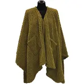 Unique living omslagplaid clio 148x160cm moss green