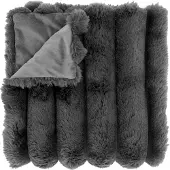 Unique living plaid liebe 150x200cm dark grey