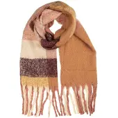 Clayre & Eef Wintersjaal Dames 50x210 cm Roze Textiel