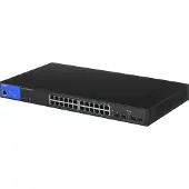 Linksys LGS328PC - Netwerk Switch - Managed - 24 Poorten - PoE+ - Zwart