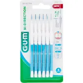 Gum Bi-Direction Interdentale Ragers 0.9 mm blauw - 6 stuks