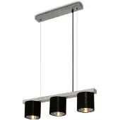 Briloner - Hanglamp - 136 CM - Excl. 3X E14 - Antiek Zilver