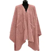 Unique living omslagplaid clio 148x160cm old pink