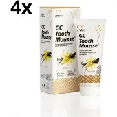Gc Tooth Mousse Vanille - 4 stuks - Voordeelverpakking