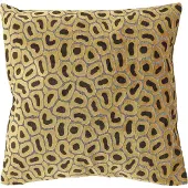 Unique living sierkussen mirelle 45x45cm glowy yellow