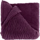 Unique living plaid clio 150x200cm dark purple