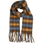 Clayre & Eef Wintersjaal Dames 38x190 cm Geel Textiel