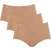 Sloggi 3P 24 7 Cotton Midi Briefs Beige katoen 48 Dames