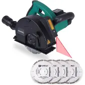Vonroc Muurfrees – max. 29 mm Sleufbreedte – 1700 W – Ø150 mm – Zwart