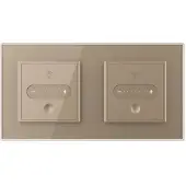 Livolo | Goud | SR | 2 | Slide-Dimmer | Wisselschakelaar - Bekijk