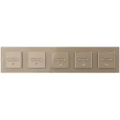 Livolo | Goud | SR | 5 | Slide-Dimmer | Wisselschakelaar - Bekijk