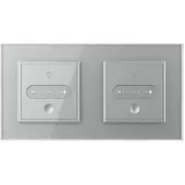Livolo | Grijs | SR | 2 | Slide-Dimmer | Wisselschakelaar - Bekijk