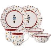 Villeroy & Boch Toy's Delight ontbijtset voor 2 personen, notenkraker design, 6-delig | Premium porselein | Art.-nr. 1485857287 | EAN 4003686456419 / Alleen verkrijgbaar zolang de voorraad strekt