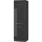 Vicco Fame-Line Koelkast ombouwkast – 60 cm Antraciet Hoogglans