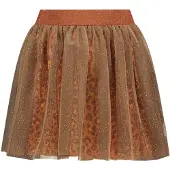 B.NOSY korte rok goud Meisjes Polyester Dierenprint - maat 122/128