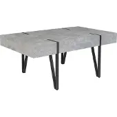 Beliani ADENA - Salontafel - Lichtgrijs - MDF