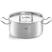 Fissler Kookpan Original Profi Collection Laag met RVS Deksel 24 cm