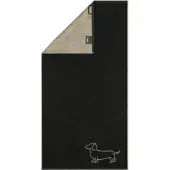 Cawö Handdoek We love Dogs Companion Black/Beige (Set van 3)