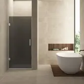 Wiesbaden Nisdeur Less 90x200 cm 8 mm Nano Rookglas Chroom
