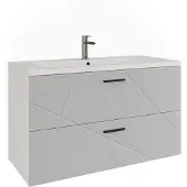 Vicco Irma Badkamermeubelset – 2 delen Wit/wit hoogglans