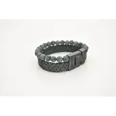 Josh -24966-Armband-Mat groen-Heren-20,5cm