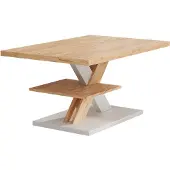 Vicco Salontafel Arivo Wit 90 x 60 cm met plank, Model 55341