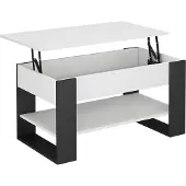 Vicco Salontafel Lifto Wit/antraciet 92 x 51 cm met liftfunctie, Model 55943