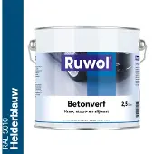 Ruwol Betonverf Helderblauw (RAL 5010) 2,5 liter