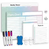 INF Set bestaande uit magnetisch whiteboard, schrijfbord, pennen en magneten