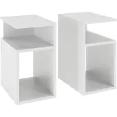 Vicco Elios Nachtkastje – Set van 2 Wit
