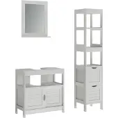 Vicco Vilda Badkamermeubelset – 3 delen Wit