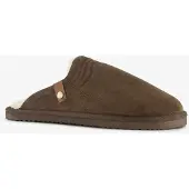 Thu!s heren instap pantoffels met teddy voering bruin maat 40