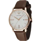 Giorgio Armani Analoog horloge bruin / rosé / wit