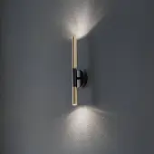 Sigma Wandlamp Sopel Lux, dimbaar, messing / goud, Woon-/ Eetkamer, metaal, Modern, wandlamp