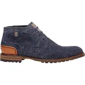 Floris van Bommel Chukka Boots 'Crepi 13' lichtblauw / donkerblauw / oranje